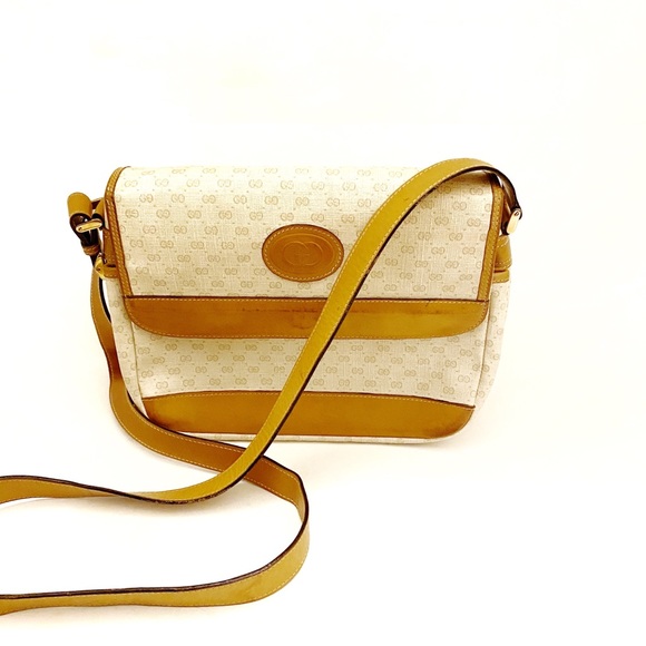 Gucci Handbags - GUCCI Vintage Monogram Crossbody Brown/Tan